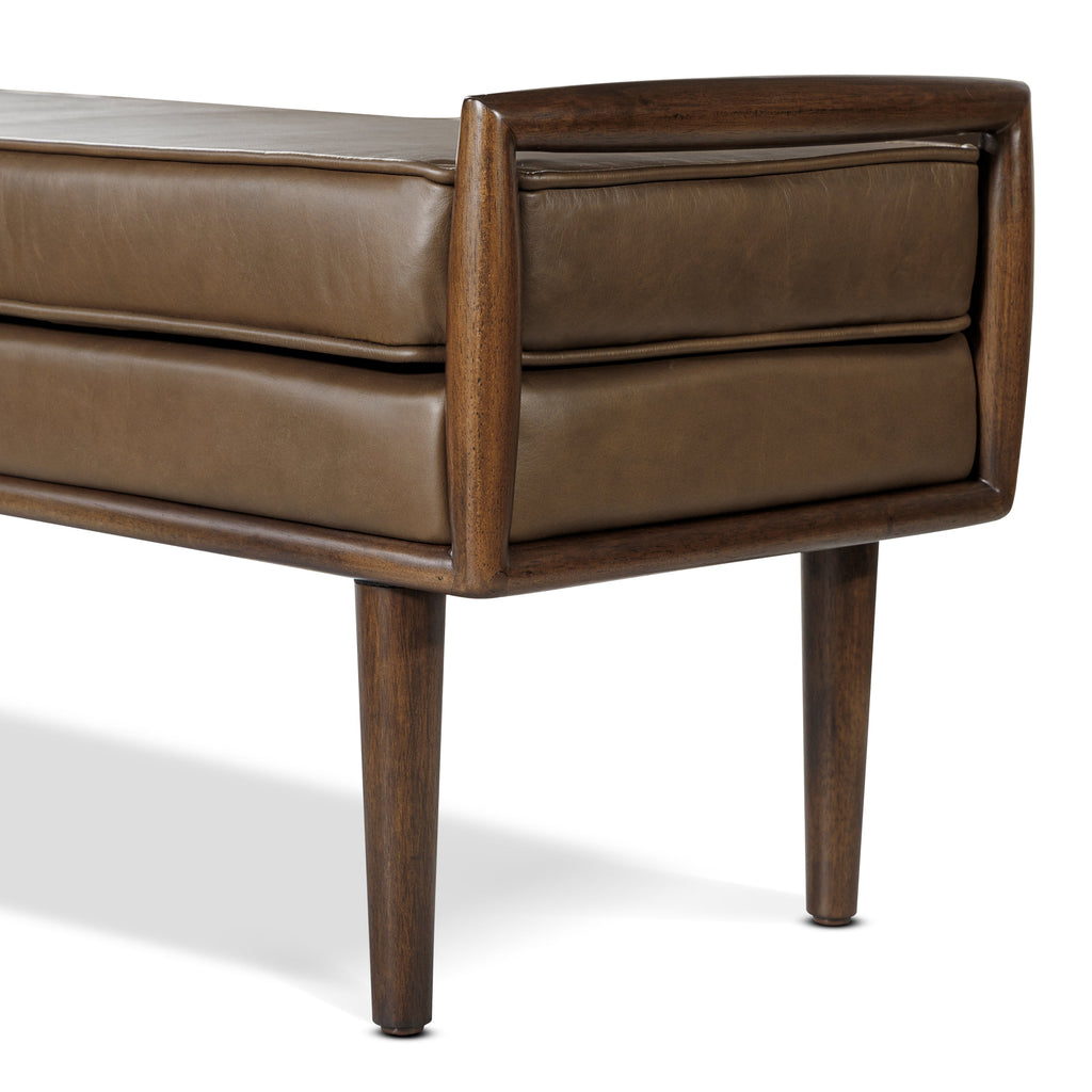 Banc en cuir 53,5 | Marron cacao