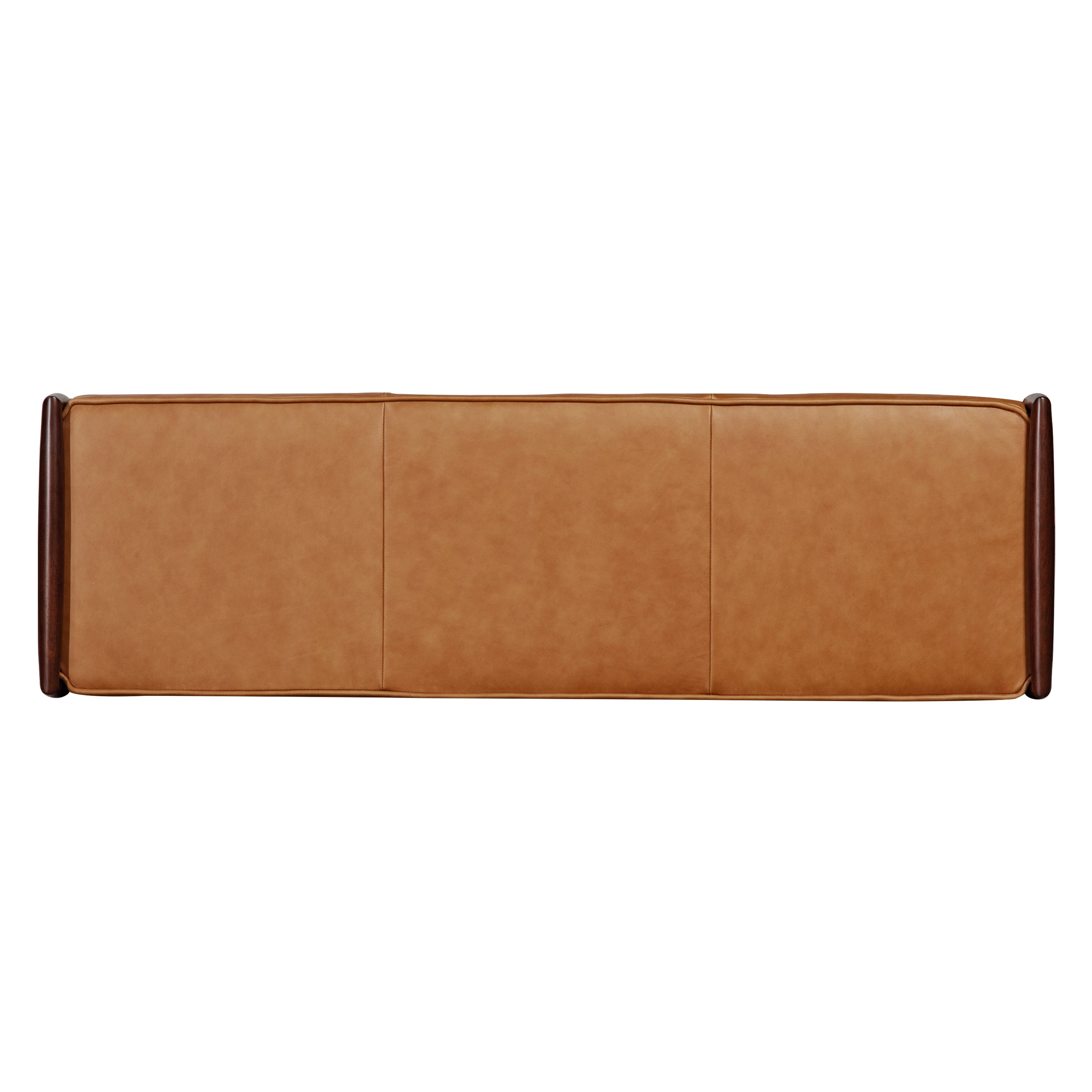 Banc en cuir 53,5 po | Cognac