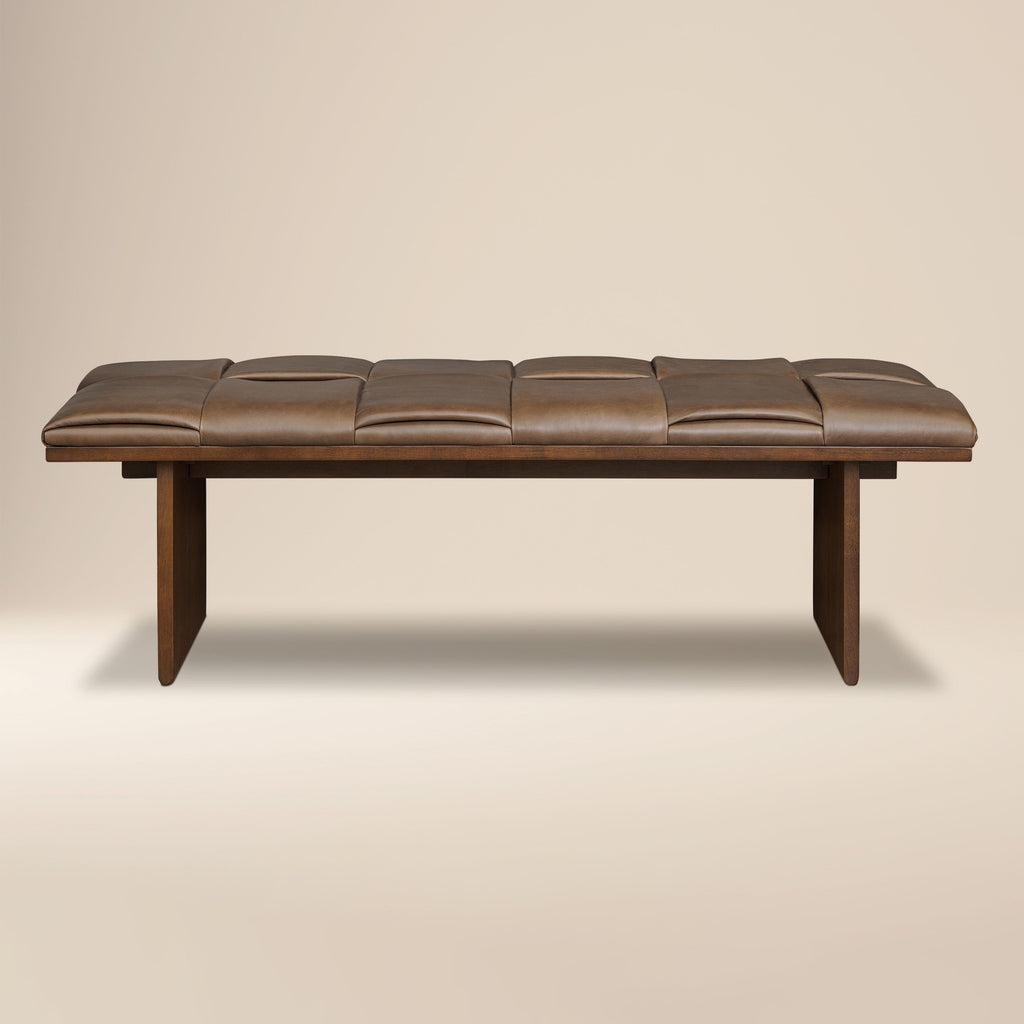 Banc en cuir 55 | Brun Cacao