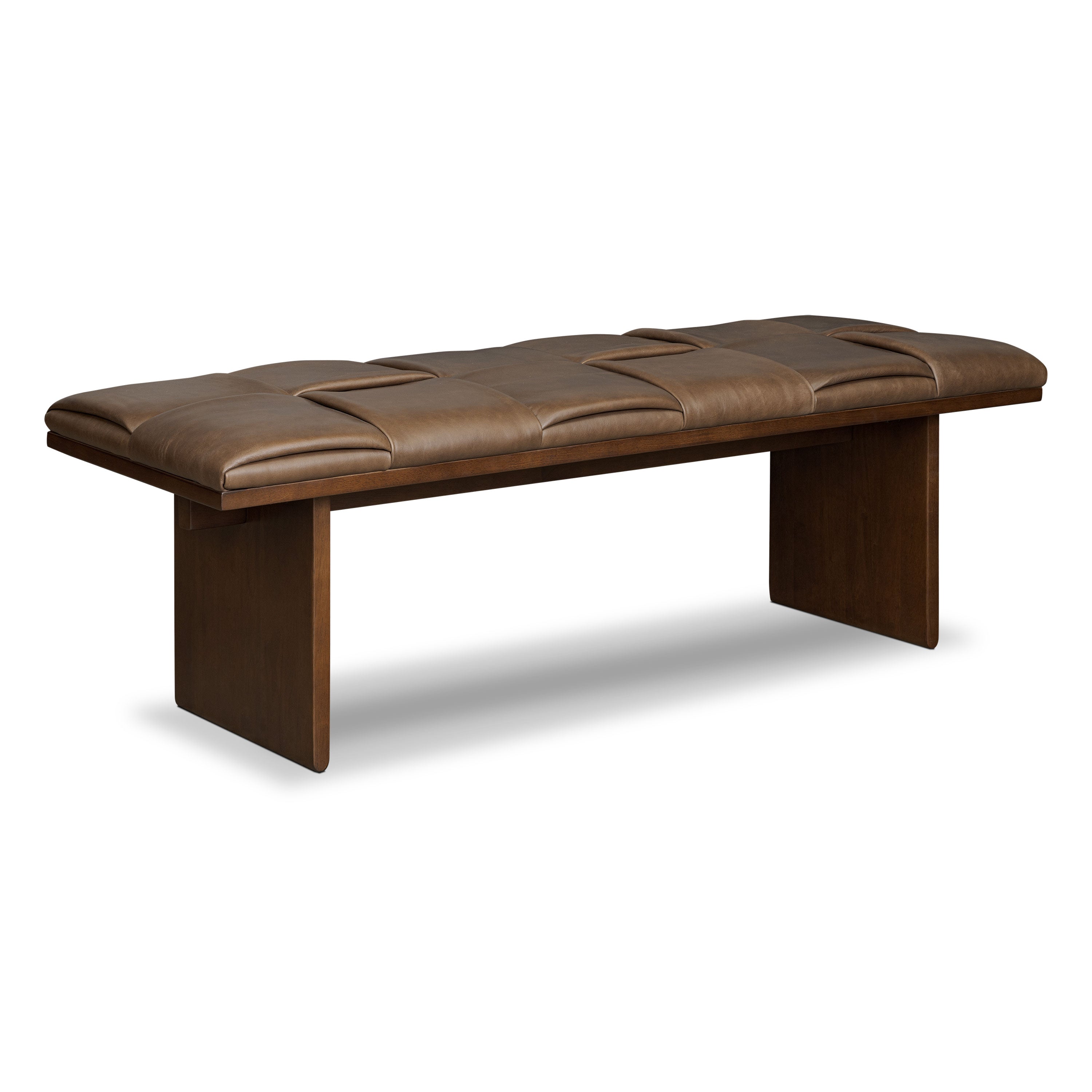 Banc en cuir 55 | Brun Cacao