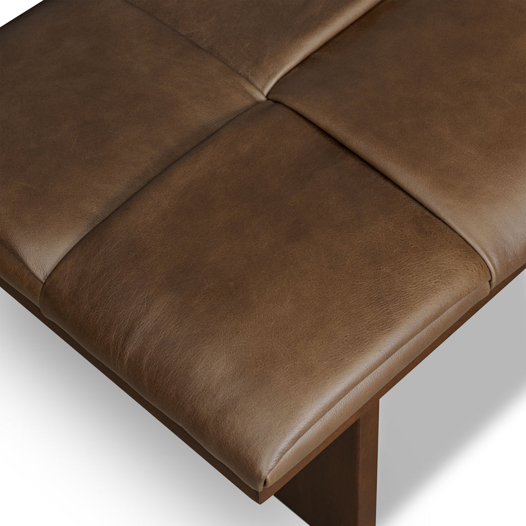 Banc en cuir 55 | Brun Cacao