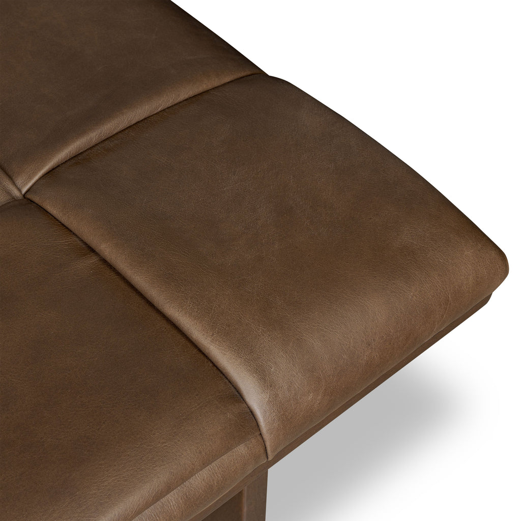 Banc en cuir 55 | Brun Cacao