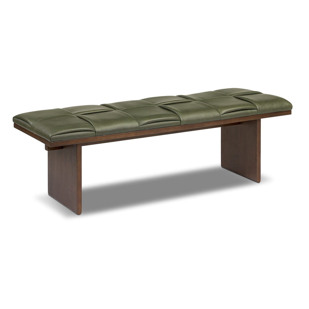Banc en cuir 55 | Vert olive