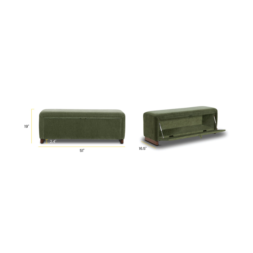 Banc de rangement | Vert