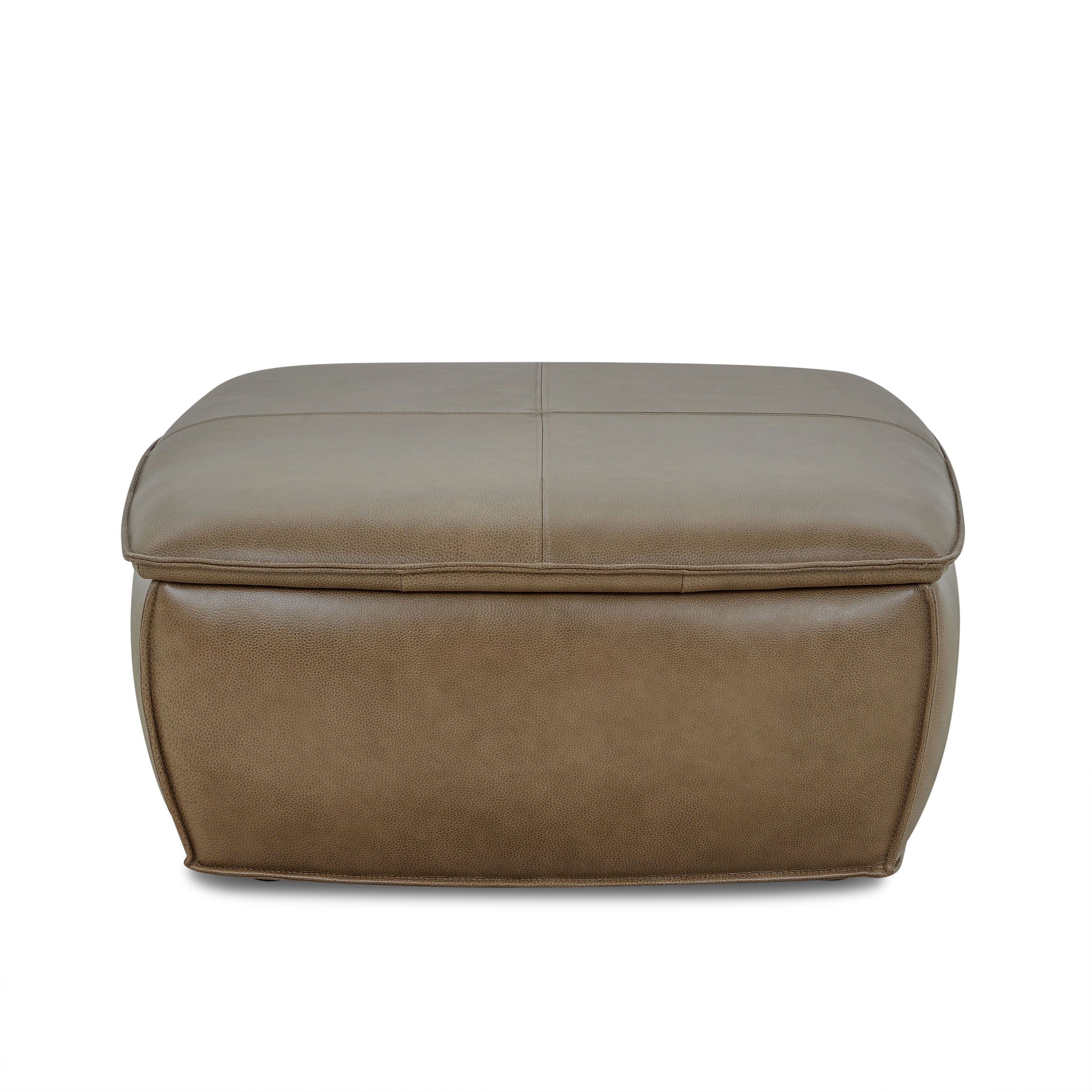Banc de rangement en cuir | Marron châtaigne