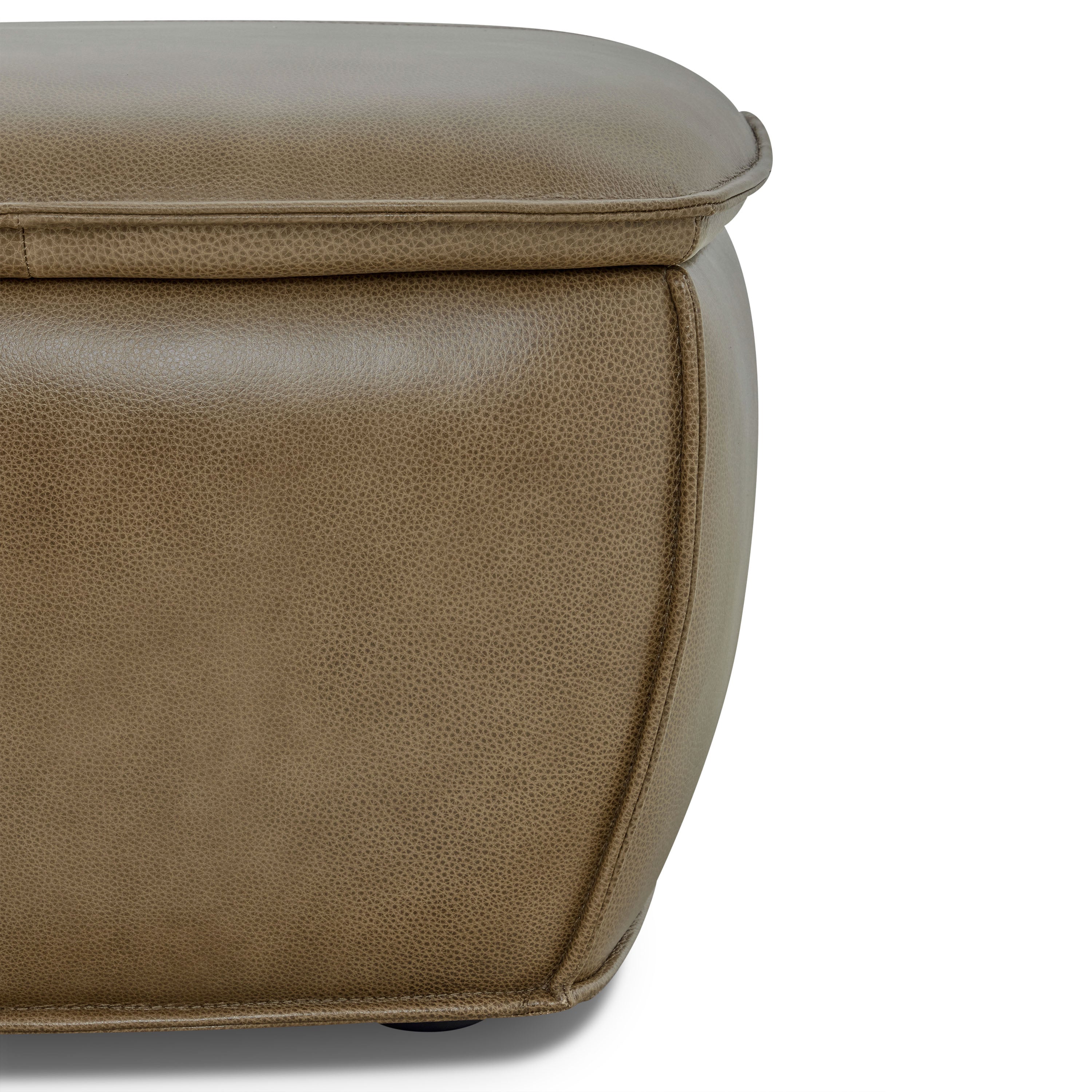 Banc de rangement en cuir | Marron châtaigne