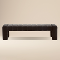 Banc en tissu 63 | Marron Ganache