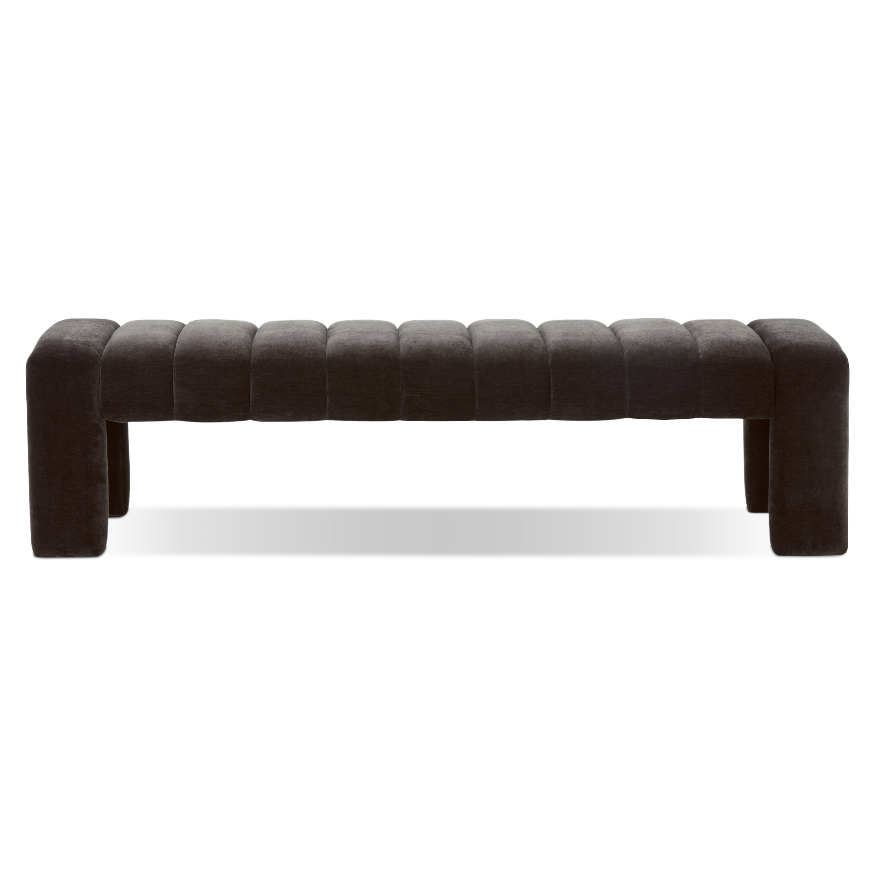 Banc en tissu 63 | Marron Ganache