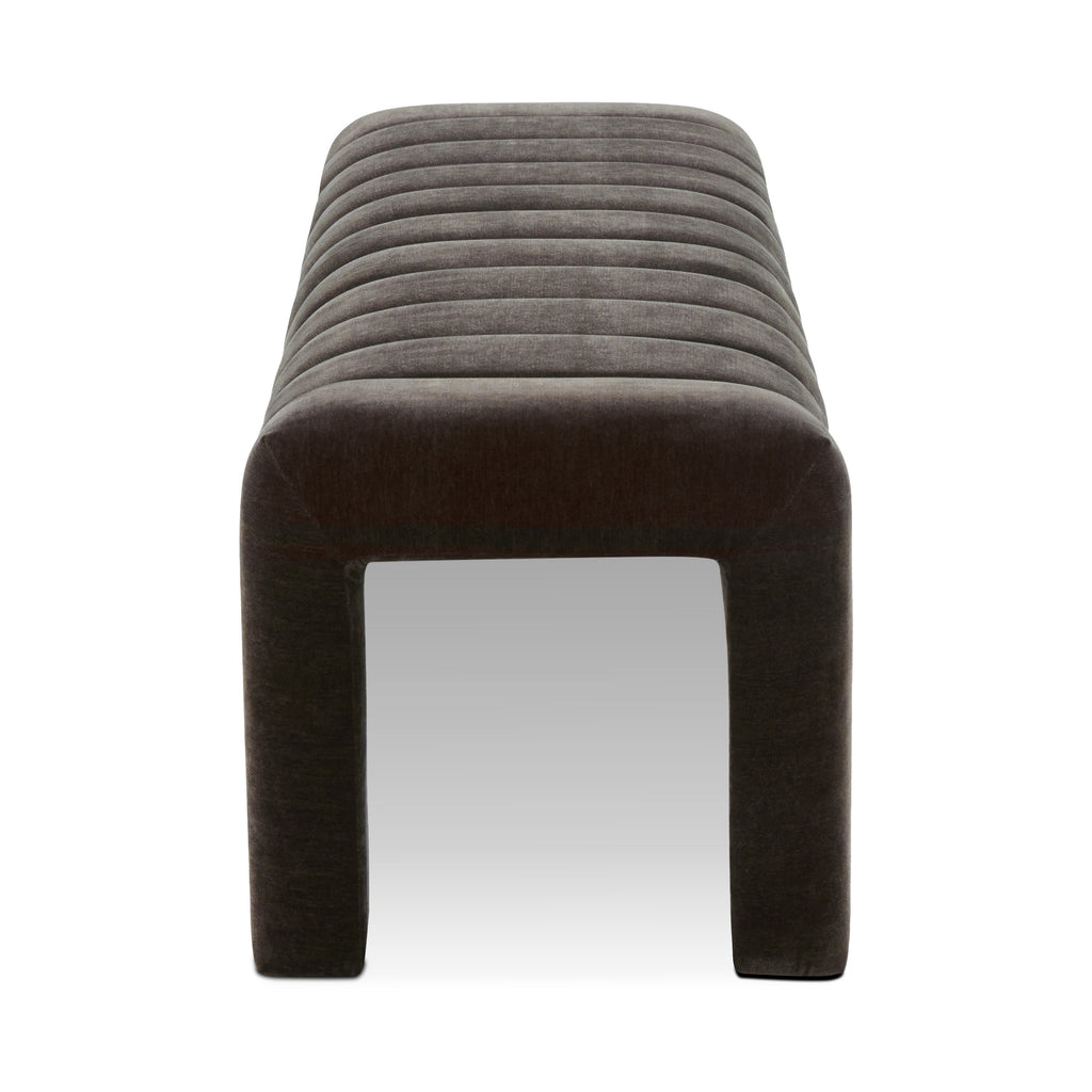 Banc en tissu 63 | Marron Ganache
