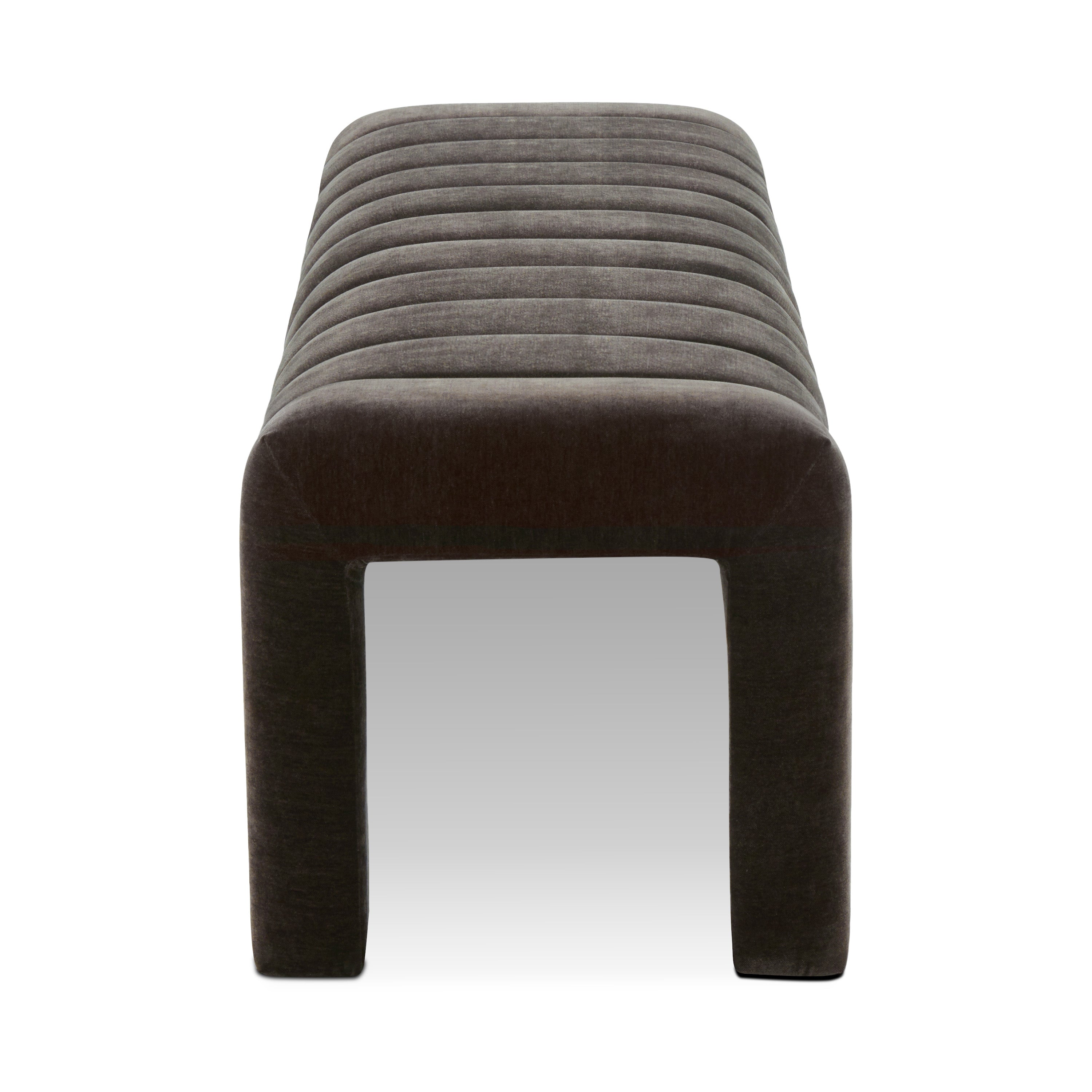 Banc en tissu 63 | Marron Ganache