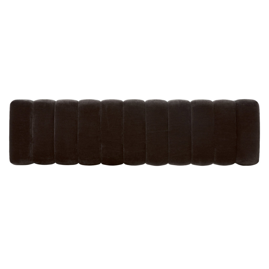 Banc en tissu 63 | Marron Ganache