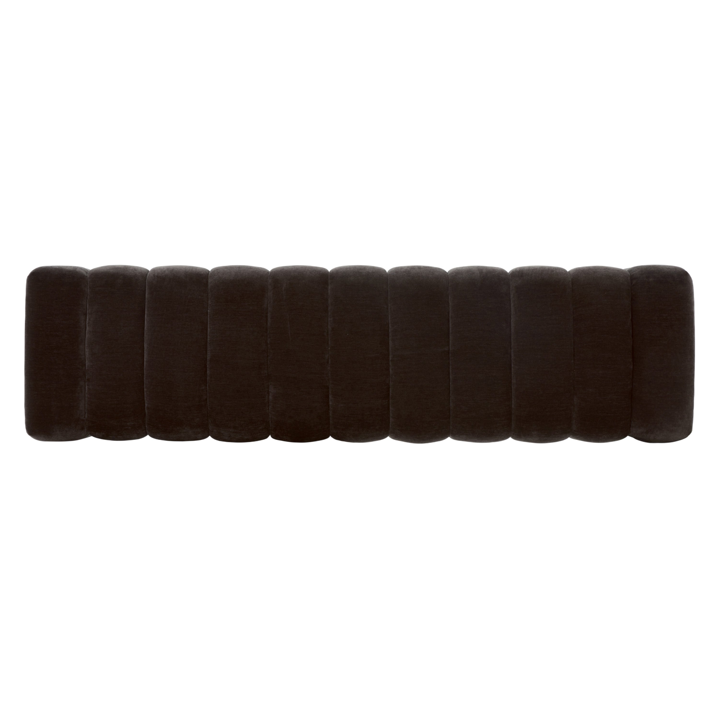 Banc en tissu 63 | Marron Ganache