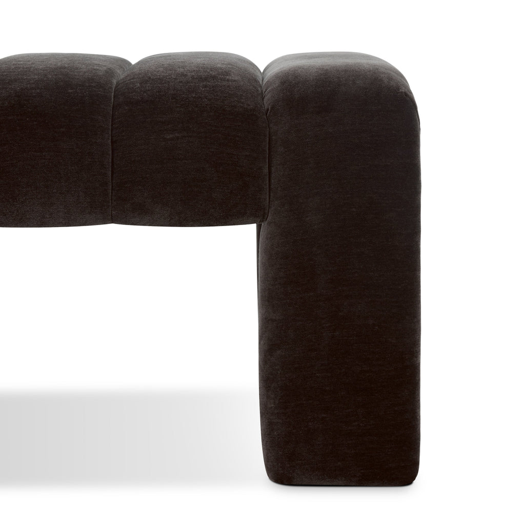 Banc en tissu 63 | Marron Ganache