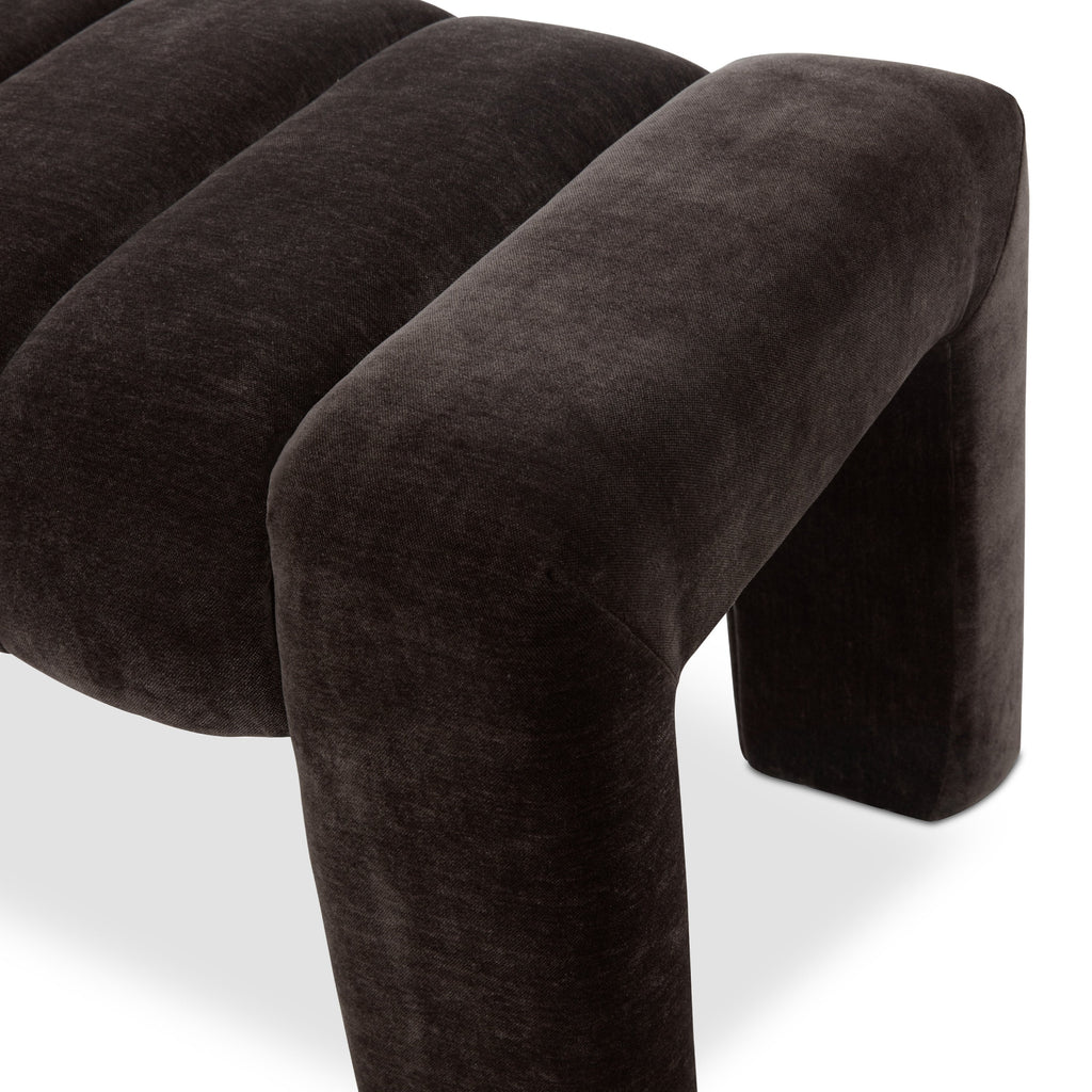 Banc en tissu 63 | Marron Ganache