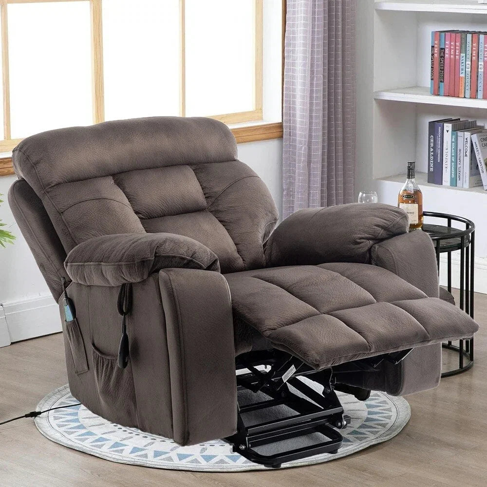 Fauteuil inclinable électrique releveur de massage chauffant