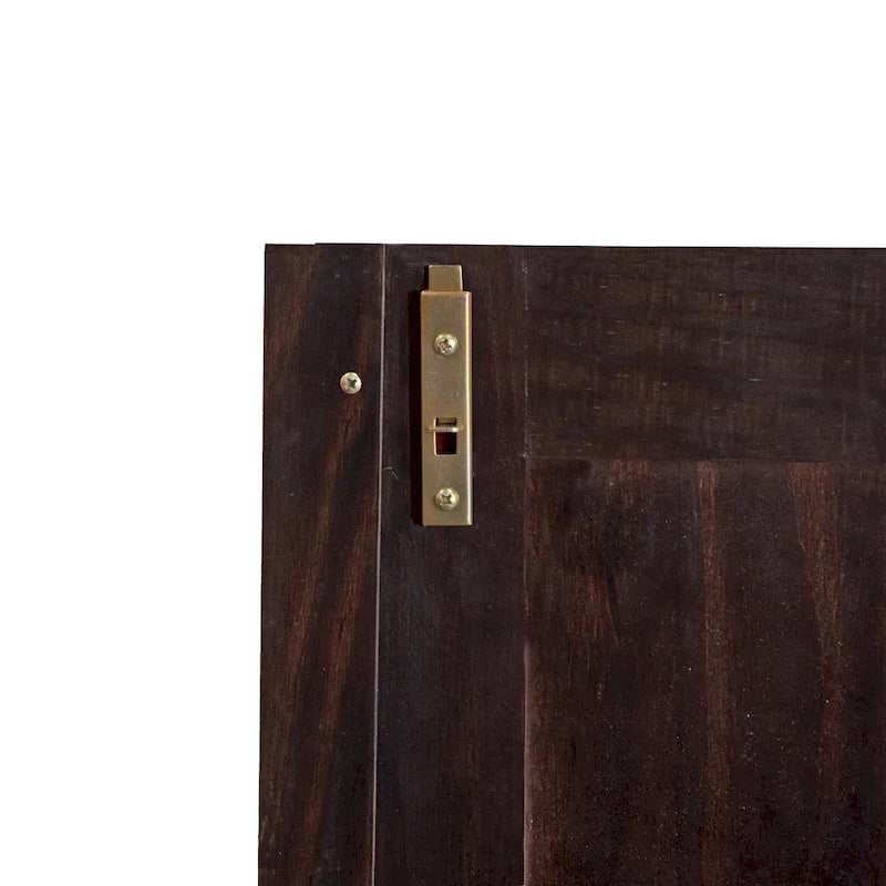 Armoire garde-robe modulable 100 % en bois massif avec poignées en métal ou en bois